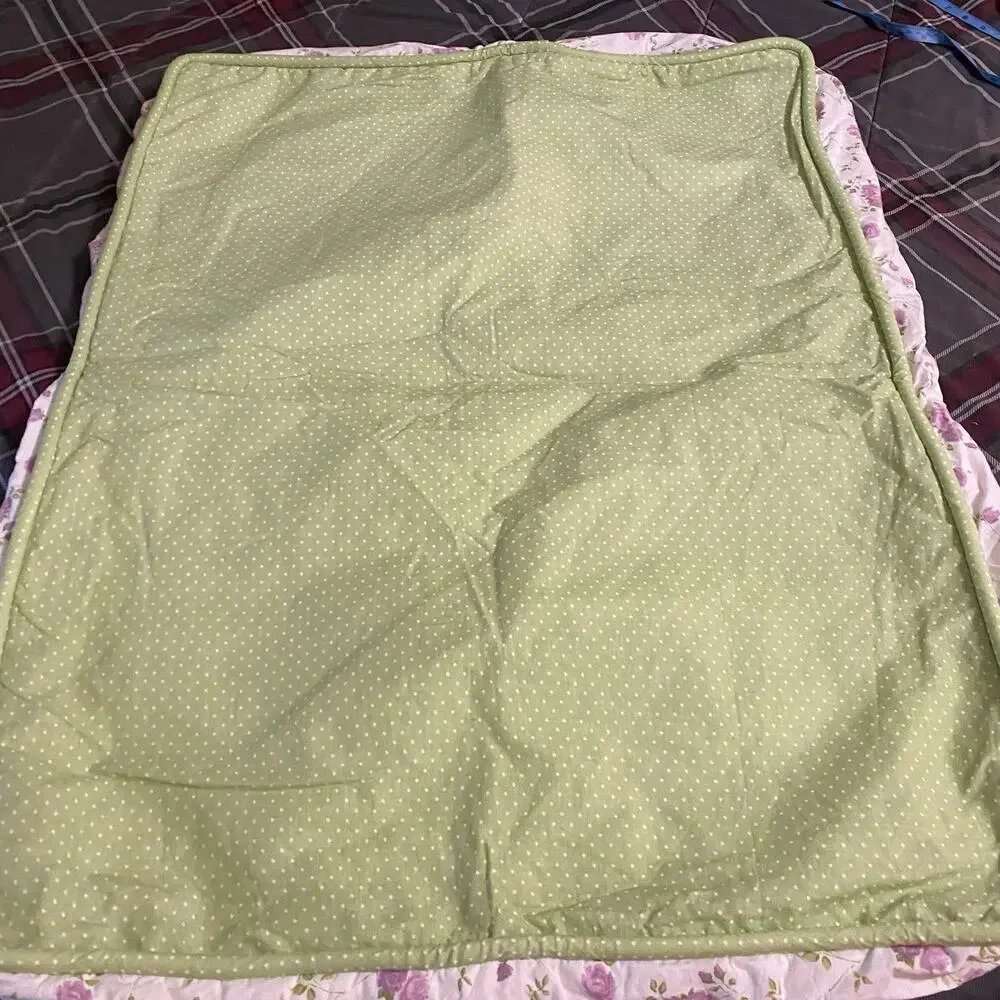 Mattress Crib Toddler Cover Bed Baby Cotton Quilted Comfort Sleep Cushion Floral